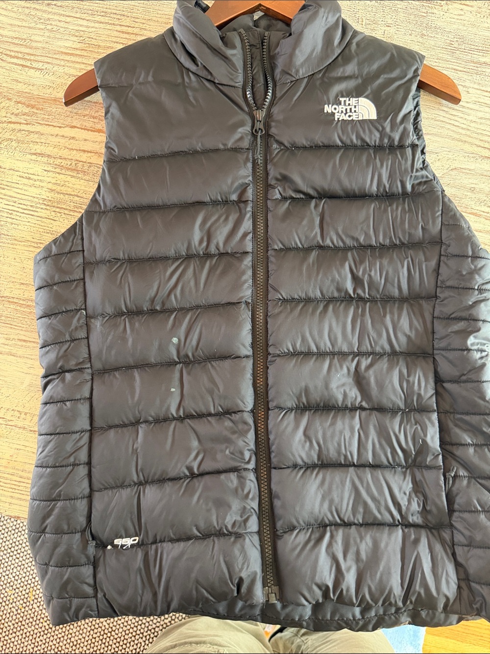 The North Face Black Women’s Puffer Vest with Logo